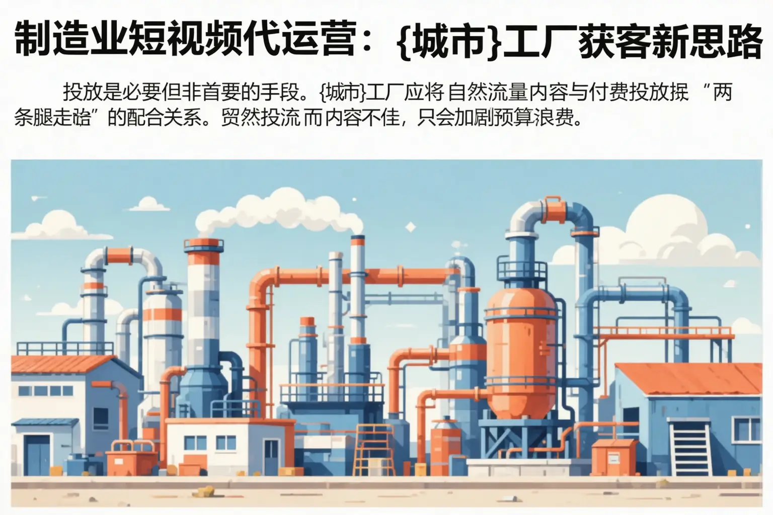 制造业短视频代运营：鸡冠工厂获客新思路